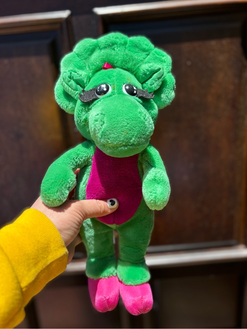 Vintage Baby Bop Barney Plush Lyons Group 1992 approx 14”